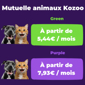 Offres mutuelle kozoo pour chien et chat