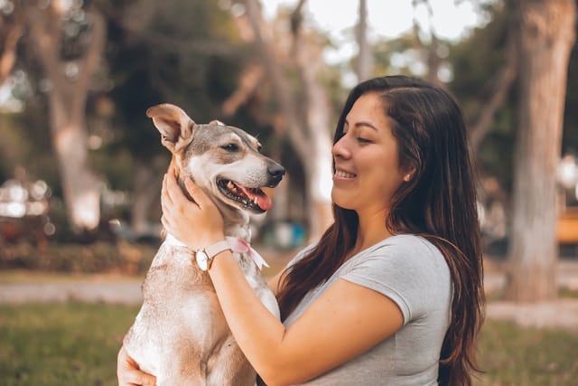 une-femme-jouant-avec-un-chien