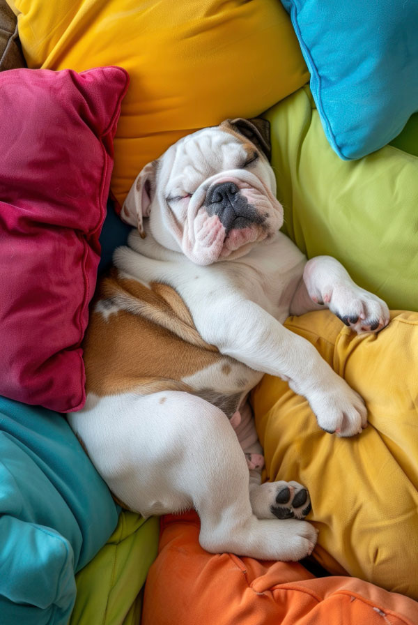 Activités physiques chiot Bulldog Anglais