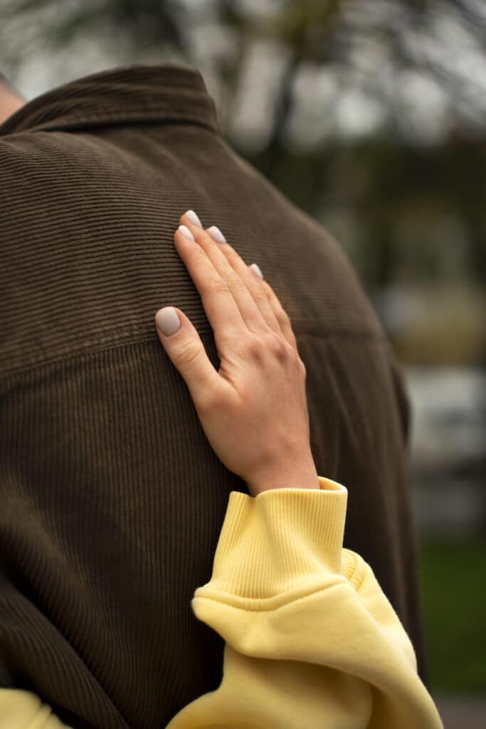Personne en deuil accompagnée