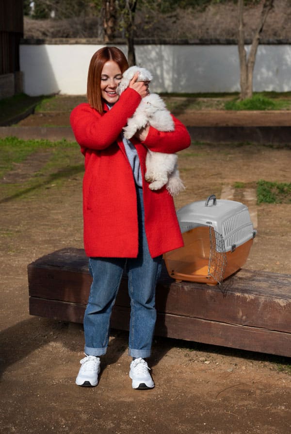 Chien qui a retrouvé son propriétaire