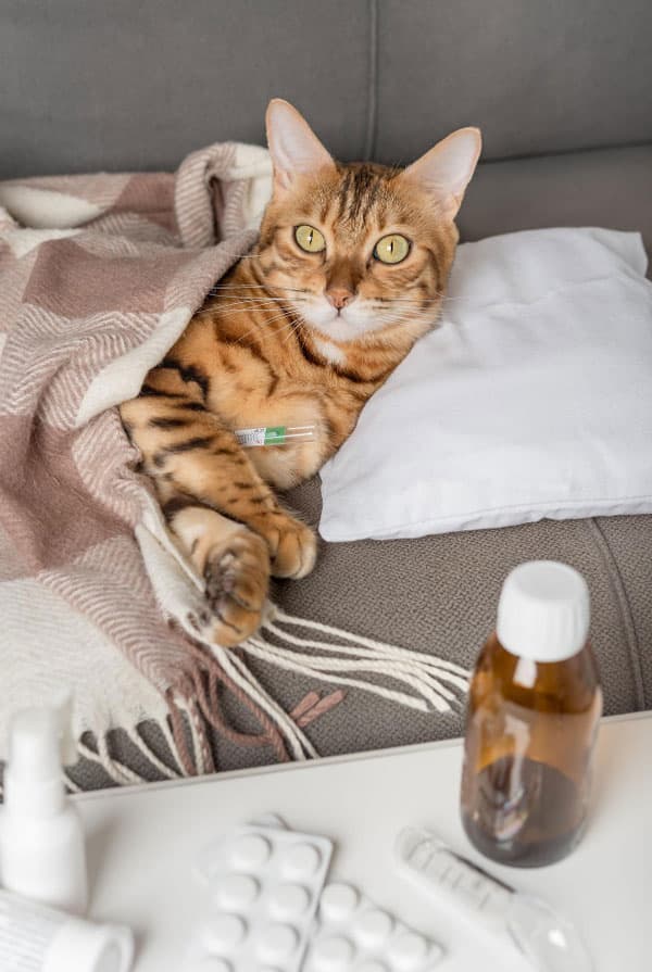 Chat avec un shunt porto-systémique